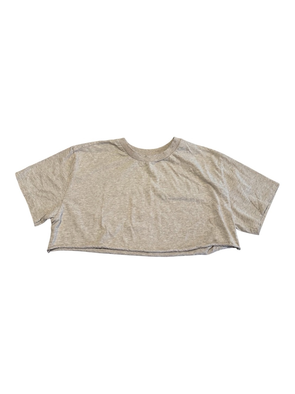 Elwood Cropped Tee in Oatmeal
